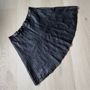 J. Crew Black A-Line Pleated Skirt